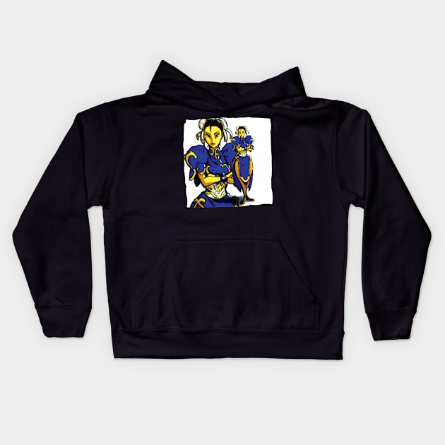 The Kicking Queen Kids Hoodie by BaconBabyArt